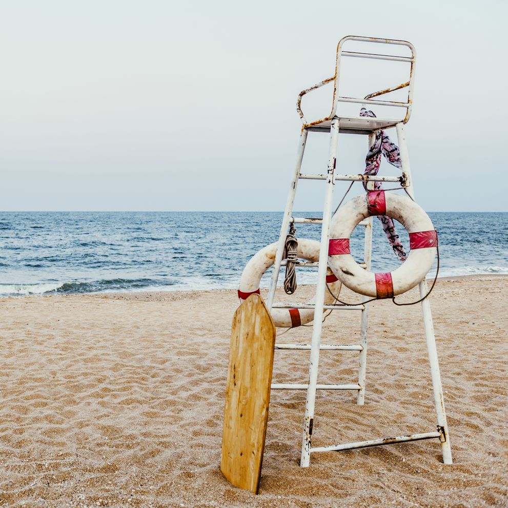 Aufsichtsstuhl am Strand
