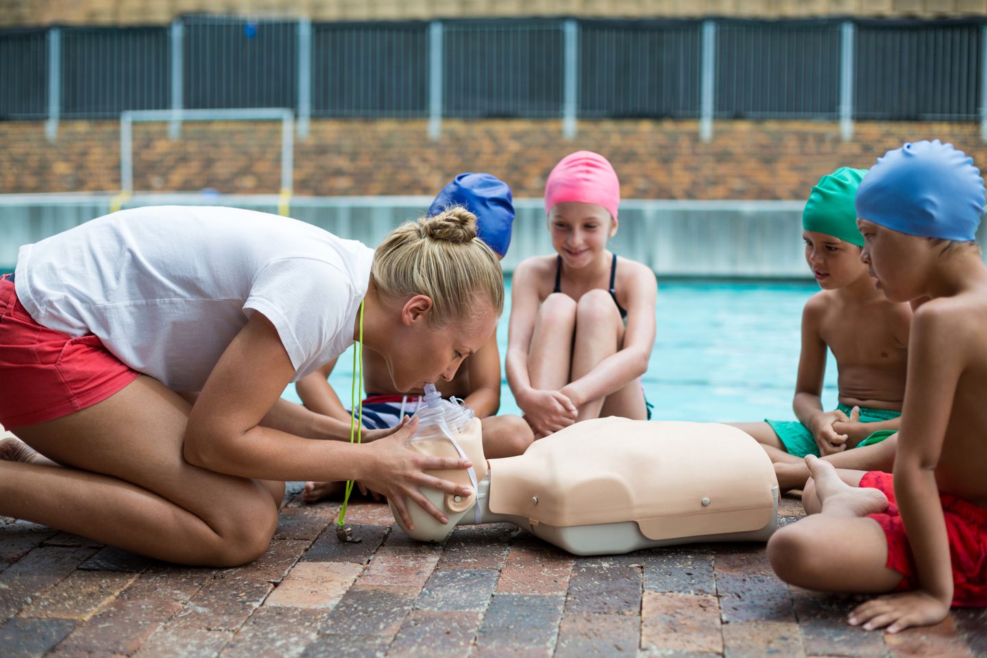 Rettungstraining mit Kindern
